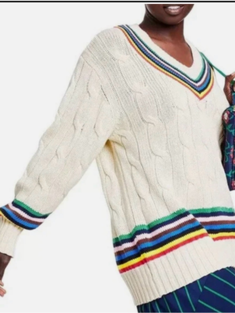 Croquet Cable Knit Sweater - Picture 2 of 5
